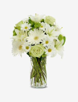 Whites Pops Pretty Peaceful Wishes Bouquet