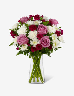 Pretty Flowers Vase Anniversary Arrangement